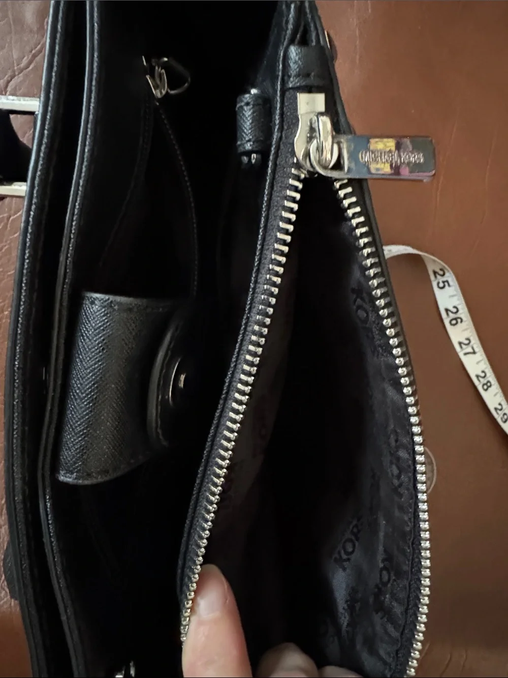 Michael Kors Selma Silver Studded Purse Convertible Crossbody